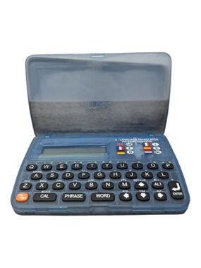 Vintage Mead 6-Language Electronic Translator & Euro Converter | Y2K Blue